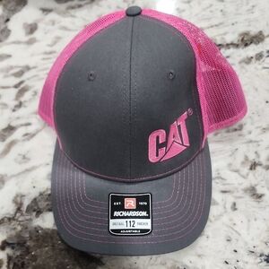 CAT Pink and Gray Adjustable Cap